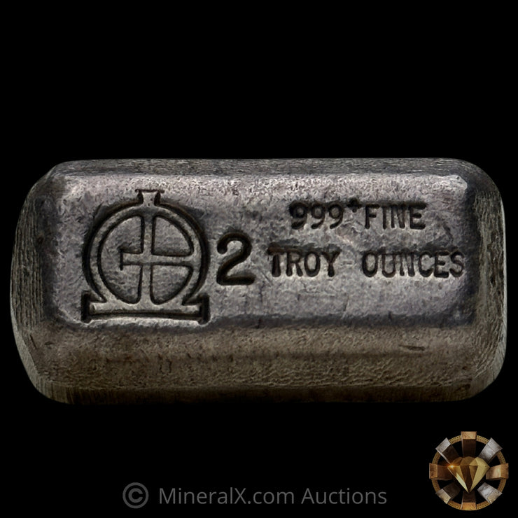 2oz M & B Mining Omega Vintage Silver Bar