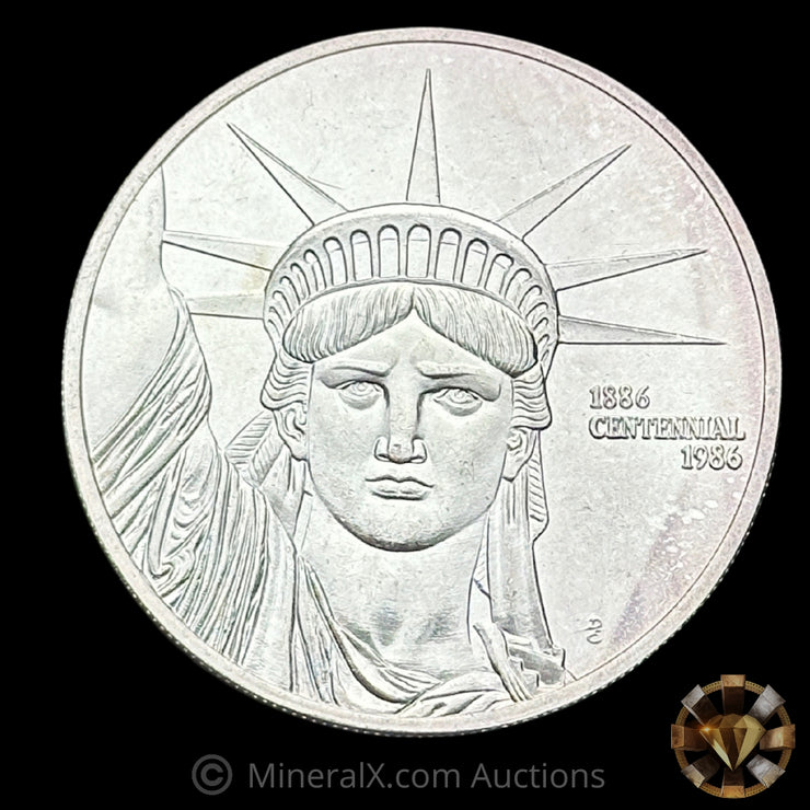1oz 1986 Engelhard MTB Bank Liberty Trade Vintage Silver Coin