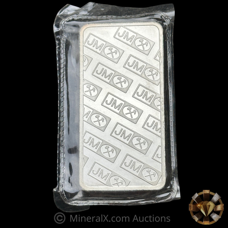 10oz JM Johnson Matthey R Prefix Vintage Silver Bar In Seal