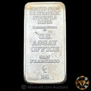 5oz 1981 US Assay Office San Francisco Stockpile Vintage Silver Bar