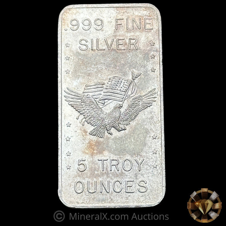 5oz 1981 US Assay Office San Francisco Stockpile Vintage Silver Bar
