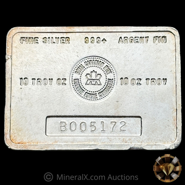 10oz RCM Royal Canadian Mint Vintage Silver Bar