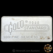 10oz Gold Standard Vintage Silver Bar