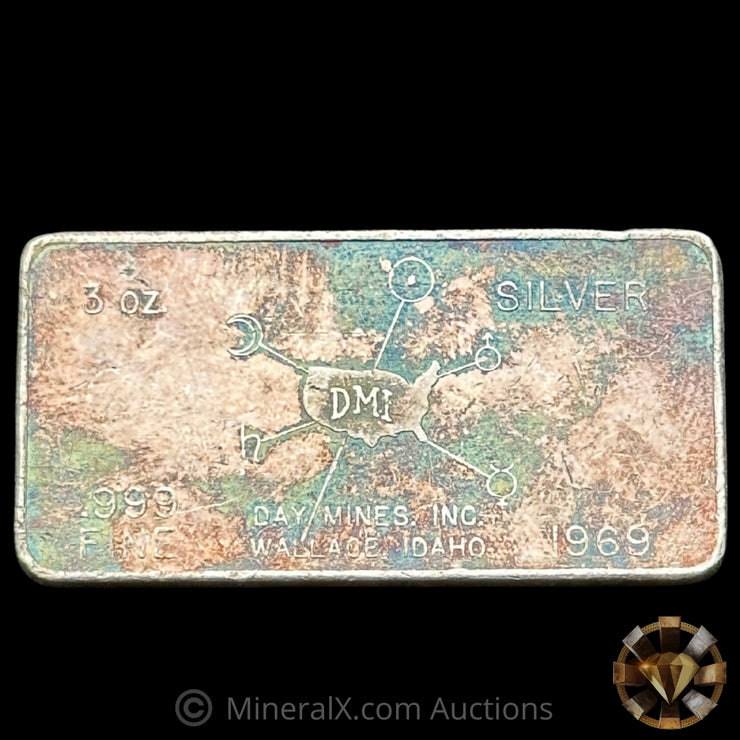 3oz W H Foster DMI Vintage Silver Bar
