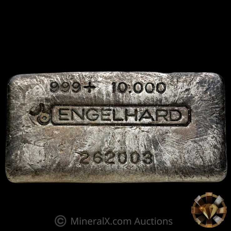 10oz Engelhard Bull Logo Vintage Silver Bar