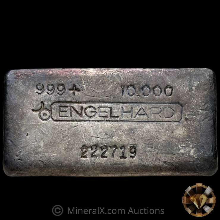 10oz Engelhard Bull Logo Vintage Silver Bar