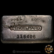 5oz Engelhard Bull Logo Vintage Silver Bar
