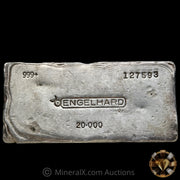 20oz Engelhard Bull Logo Vintage Silver Bar