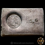 5.6oz The Washington Mint Odd Weight Vintage Silver Bar With Deep Struck Hallmark