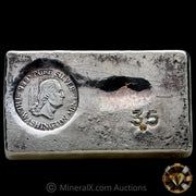 3.5oz The Washington Mint Unique Odd Weight Class Vintage Silver Bar With Deep Struck Hallmark