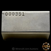 7oz Engelhard E Logo Reverse Stamp Low Serial Variety Industrial Extruded Vintage Silver Bar
