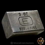 3oz Engelhard E Logo Industrial Extruded Vintage Silver Bar