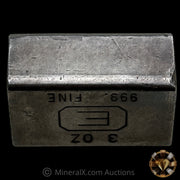 3oz Engelhard E Logo Industrial Extruded Vintage Silver Bar