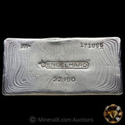Kilo Engelhard 2nd Series Bull Logo Vintage Silver Bar