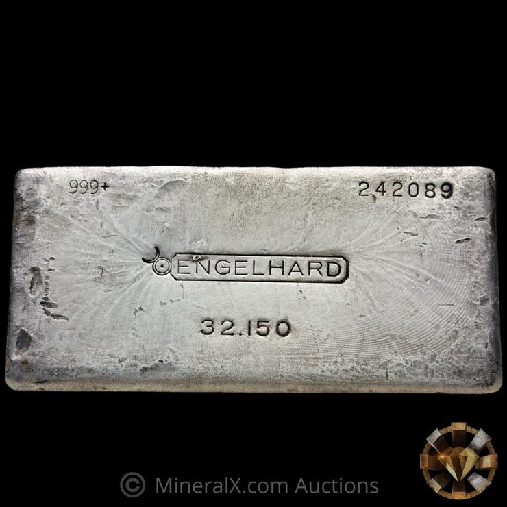 Kilo Engelhard 4th Series Bull Logo Vintage Silver Bar