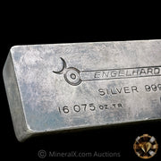 16.075oz (1/2Kilo) Engelhard 0 leading 5 Digit Variety Bull Logo Extruded Vintage Silver Bar