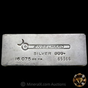 16.075oz (1/2Kilo) Engelhard 5 Digit Variety Bull Logo Extruded Vintage Silver Bar