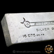 16.075oz (1/2Kilo) Engelhard 5 Digit Variety Bull Logo Extruded Vintage Silver Bar