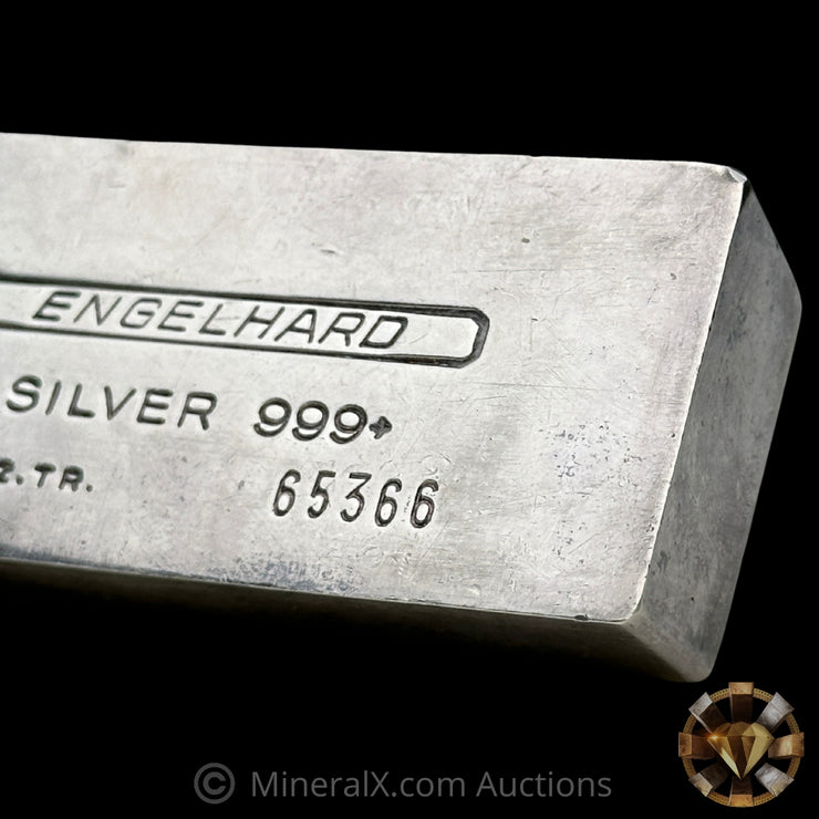 16.075oz (1/2Kilo) Engelhard 5 Digit Variety Bull Logo Extruded Vintage Silver Bar