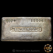 20oz Engelhard 6th Series Bull Logo Vintage Silver Bar