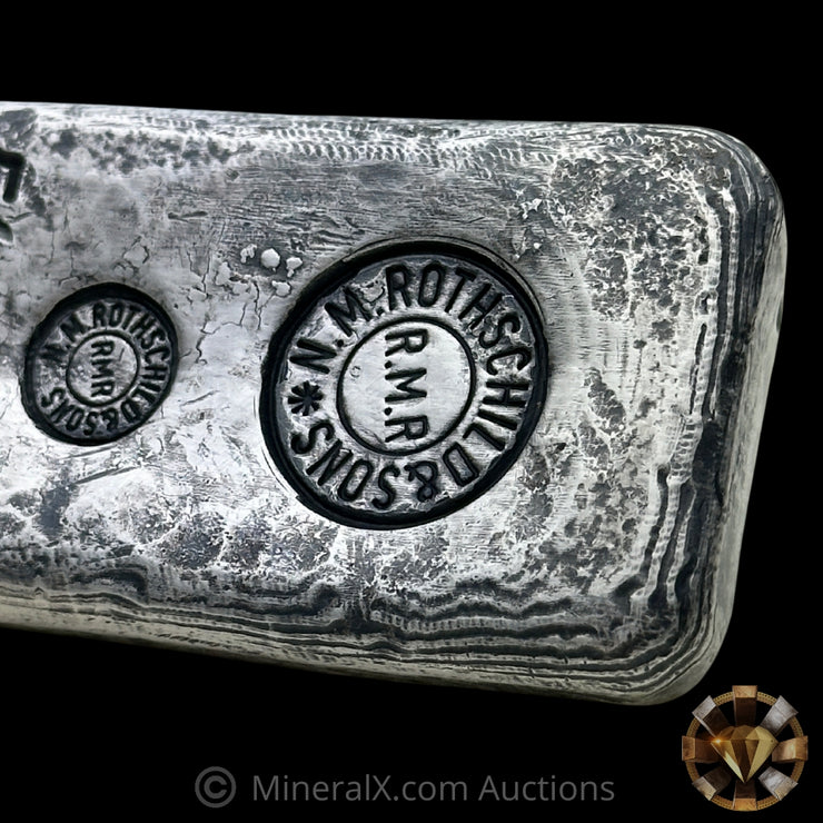 500g N.M. Rothschild & Sons RMR Vintage Silver Bar