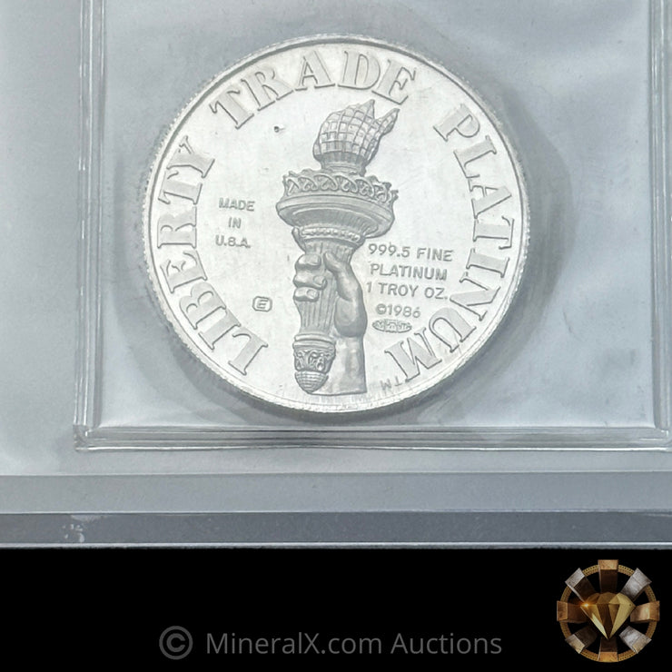 1oz 1986 Engelhard Rare MTB Bank Liberty Trade Platinum Vintage Coin Mint in Seal With Assay Certificate