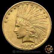 1910 (.48375oz AGW) $10 Indian Head Liberty Vintage US Gold Coin