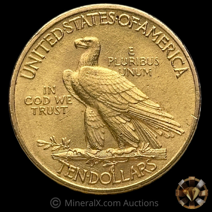 1910 (.48375oz AGW) $10 Indian Head Liberty Vintage US Gold Coin