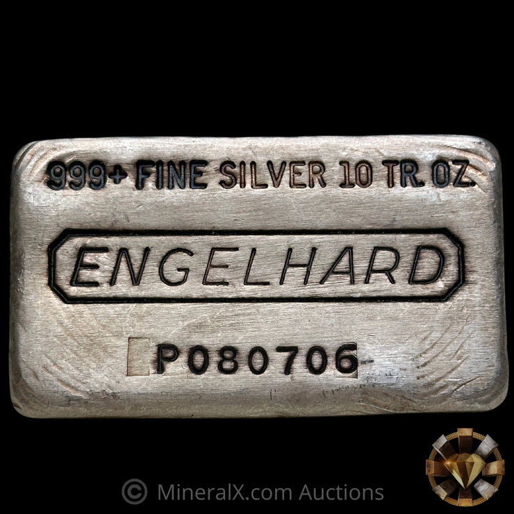 10oz Engelhard Waffleback Vintage Silver Bar