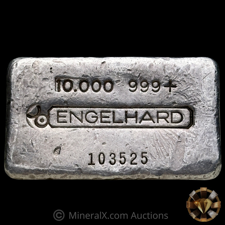 10oz Engelhard Bull Logo Vintage Silver Bar