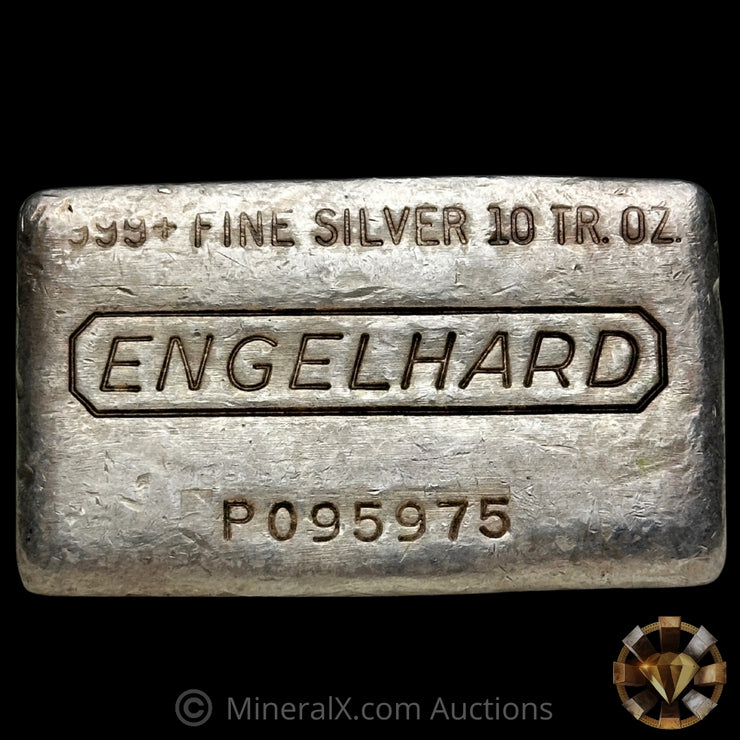 10oz Engelhard Waffle Back Vintage Silver Bar