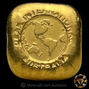 1oz Deak International Australia Vintage Gold Bar With Sharp Struck Hallmark