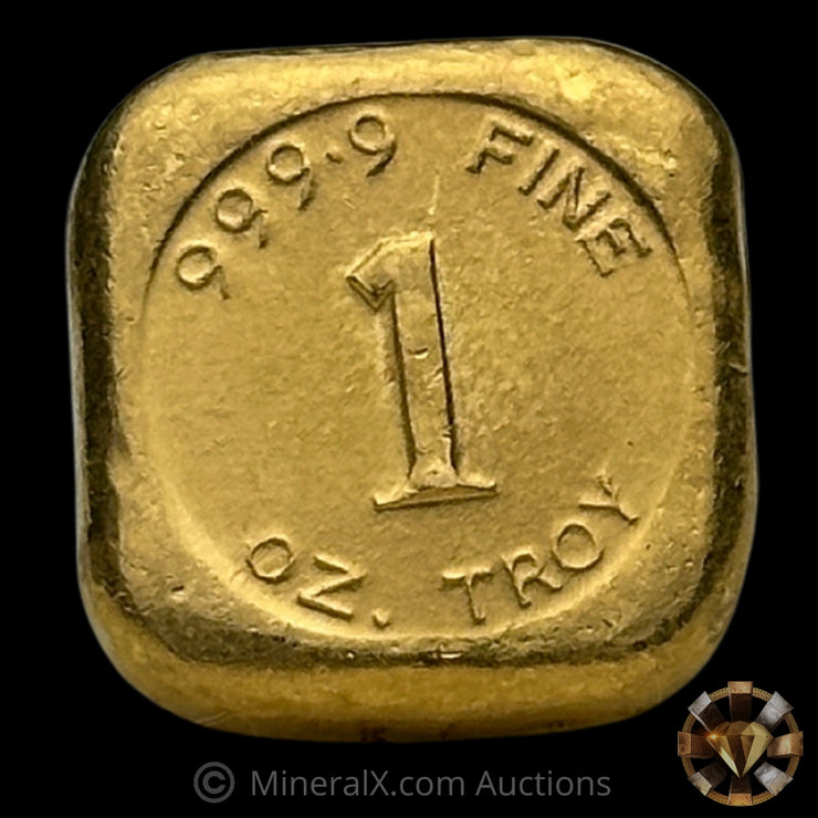 1oz Deak International Australia Vintage Gold Bar With Sharp Struck Hallmark