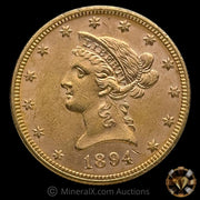1894 (.48375oz AGW) $10 Liberty Head Vintage US Gold Coin