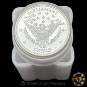 x25 1oz 1984 Parliament Shield Vintage Silver Coins BU