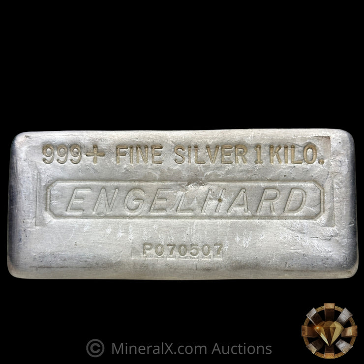 Kilo Engelhard 1st Series Vintage Silver Bar