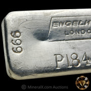 Kilo Engelhard London Landscape Variety Vintage Silver Bar Dated 1974 On Edge