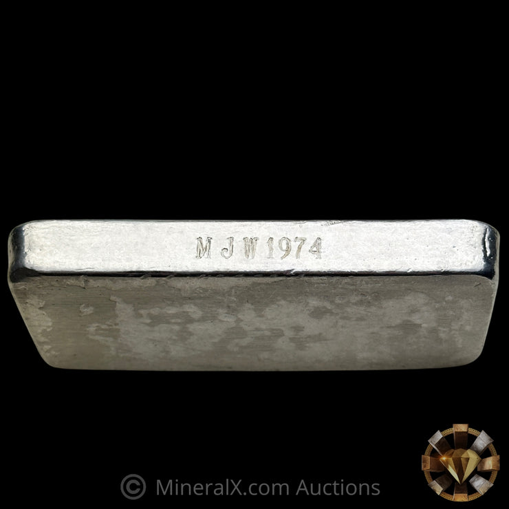 Kilo Engelhard London Landscape Variety Vintage Silver Bar Dated 1974 On Edge