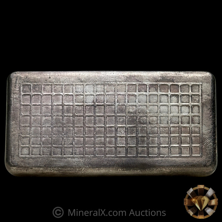 10oz Engelhard 3rd Series "Heavy Grid Honeycomb Reverse" Vintage Silver Bar