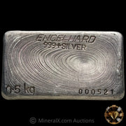 0.5kg (1/2 Kilo) Engelhard Australia Vintage Silver Bar