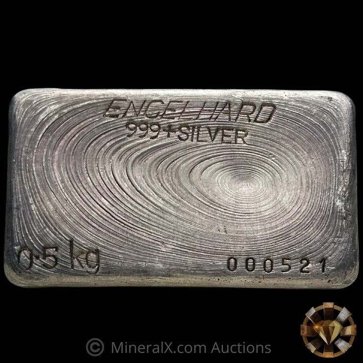 0.5kg (1/2 Kilo) Engelhard Australia Vintage Silver Bar