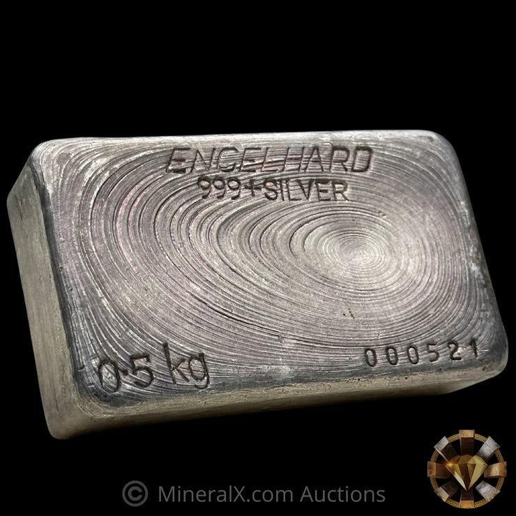 0.5kg (1/2 Kilo) Engelhard Australia Vintage Silver Bar