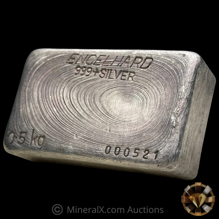 0.5kg (1/2 Kilo) Engelhard Australia Vintage Silver Bar