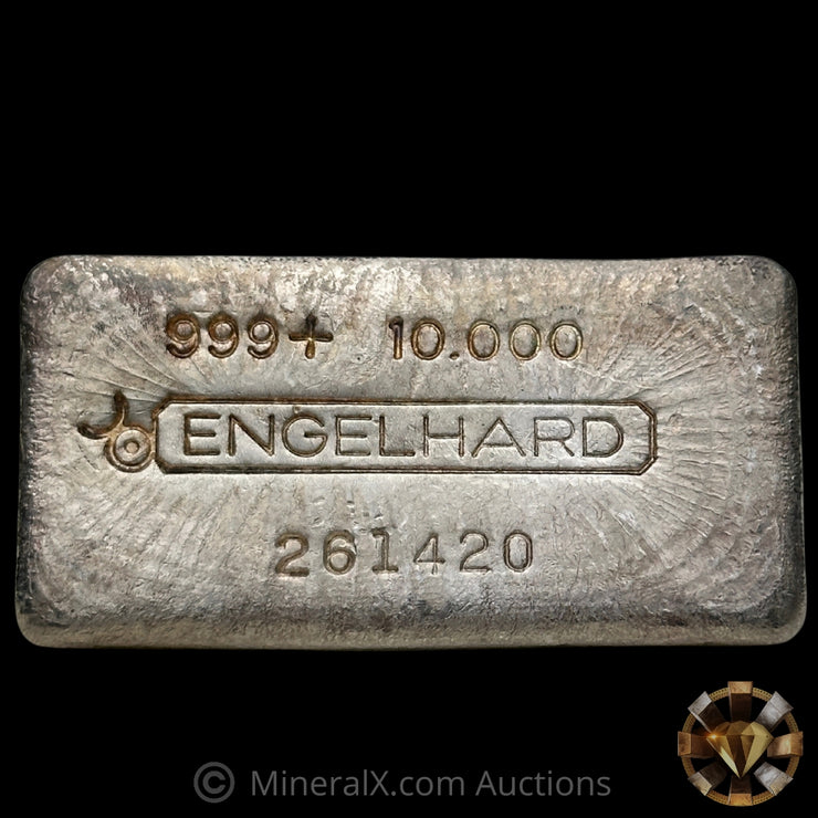 10oz Engelhard Bull Logo Vintage Silver Bar