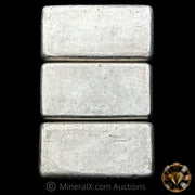 x3 5oz Engelhard Bull Logo Vintage Silver Bar Lot With Sequential Serials