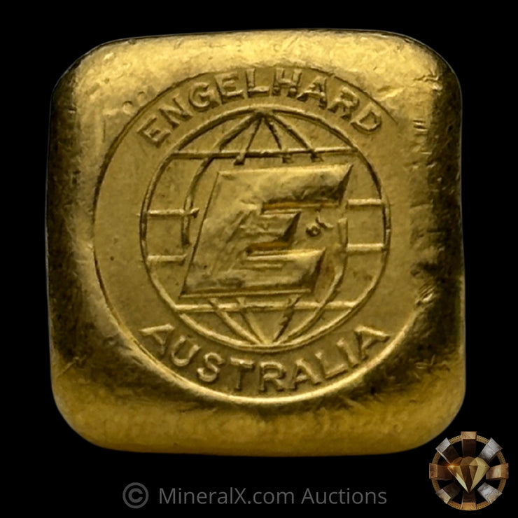 1oz Engelhard Australia E Logo Vintage Gold Button Bar