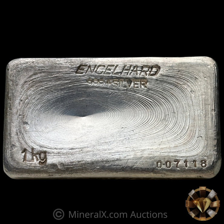 Kilo Engelhard Australia Vintage Silver Bar