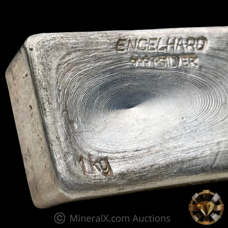 Kilo Engelhard Australia Vintage Silver Bar