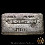 10oz Engelhard Bull Logo 1. Prefix Variety Vintage Silver Bar