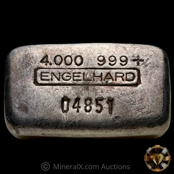 4oz Engelhard 0 Leading 4th Series Vintage Silver Bar